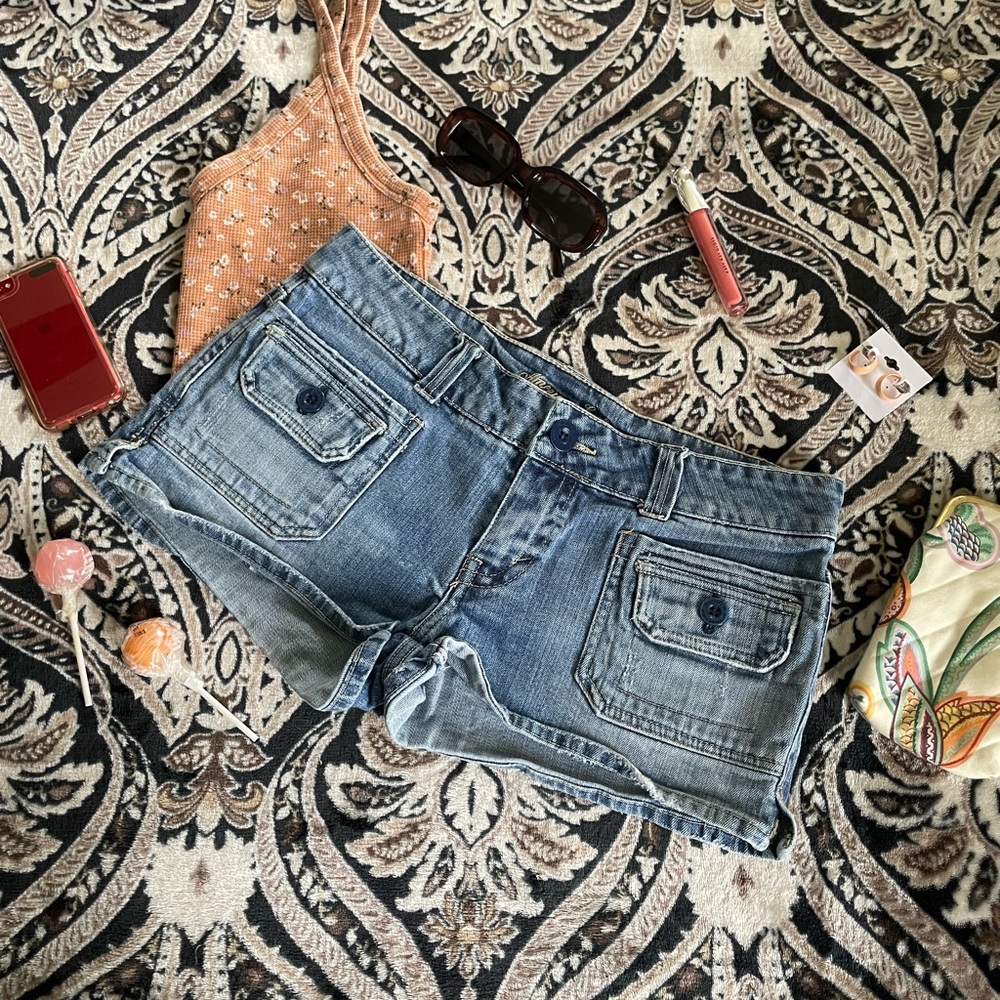 Y2K AEO Denim Utility Shorts